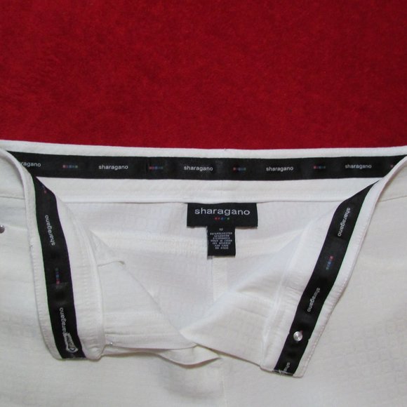 Sharagano White 5 Pocket Pants Stretch Perfect! - Picture 7 of 8